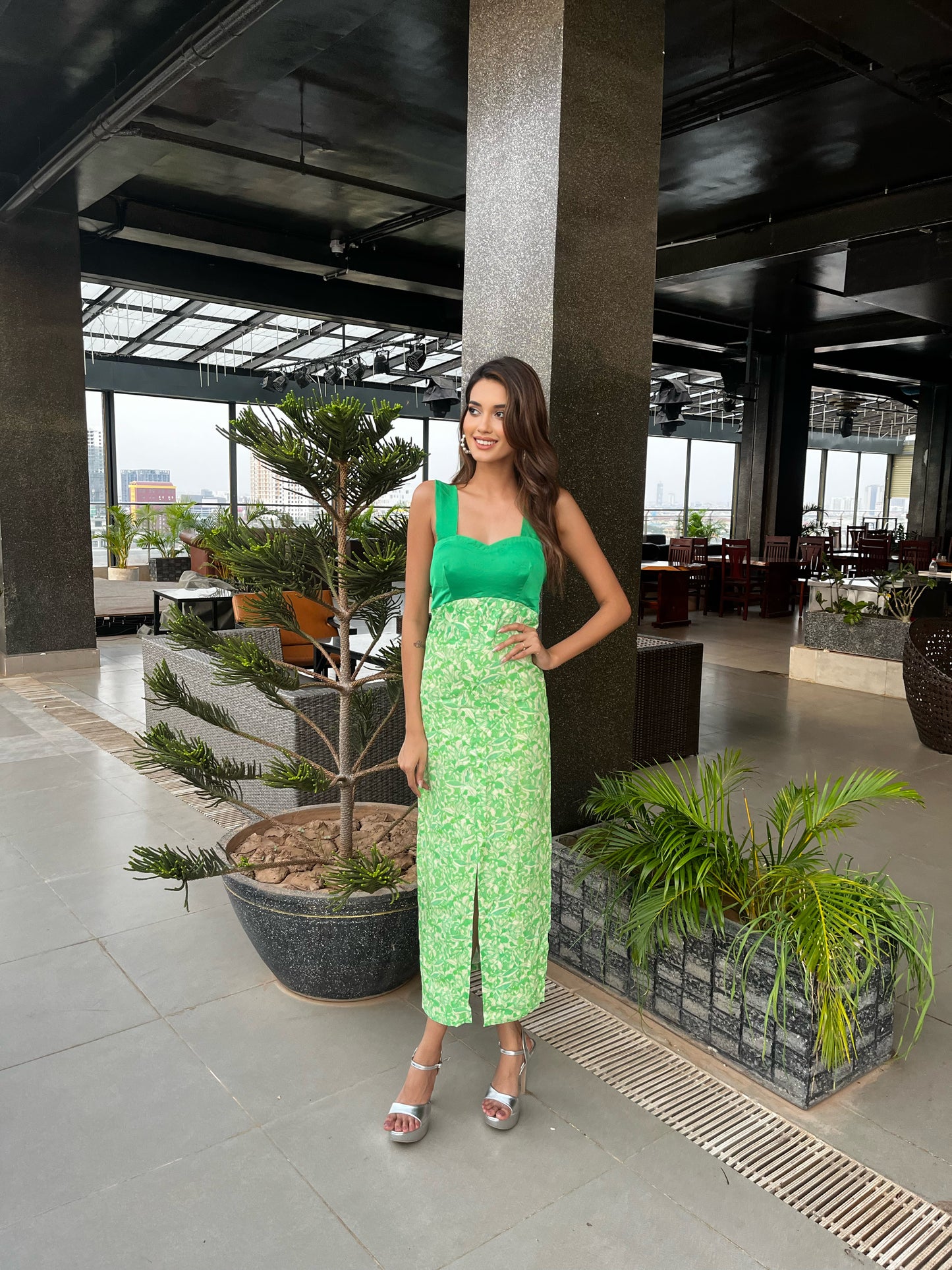 Chaotic Love Dress (Kelly Green)