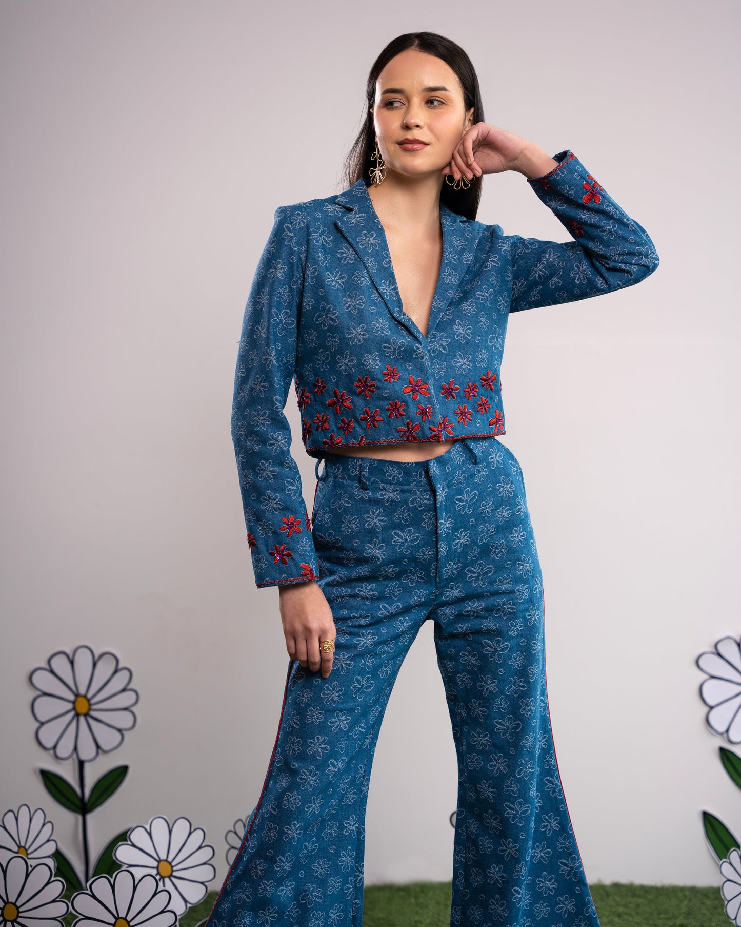 Floral Gaga Pant Suit